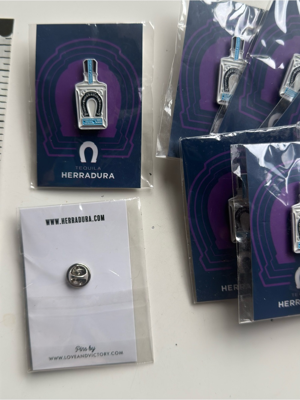 NEW Herradura Tequila Blanca Mini Bottle Pins Set of 8 Promotional Collectibles
